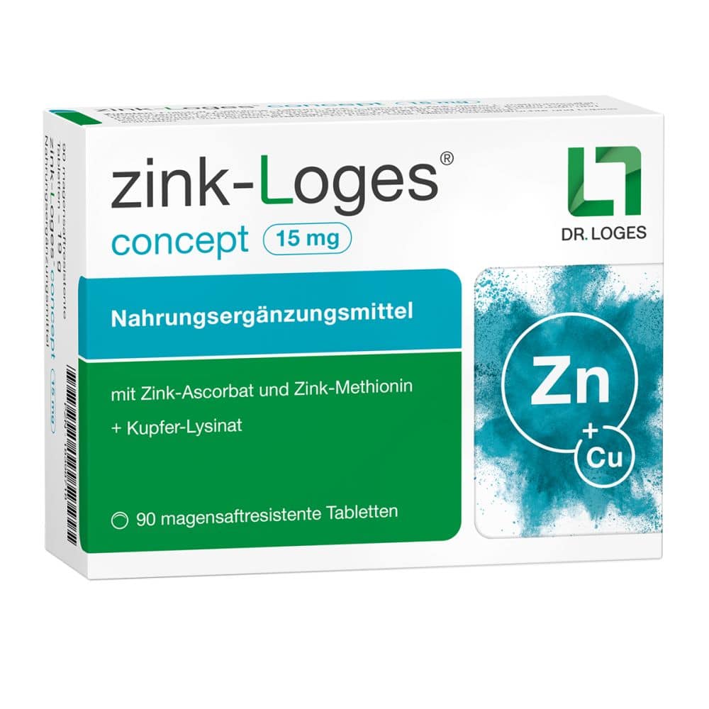 zink-Loges concept 15 mg 90 St Tabletten magensaftresistent