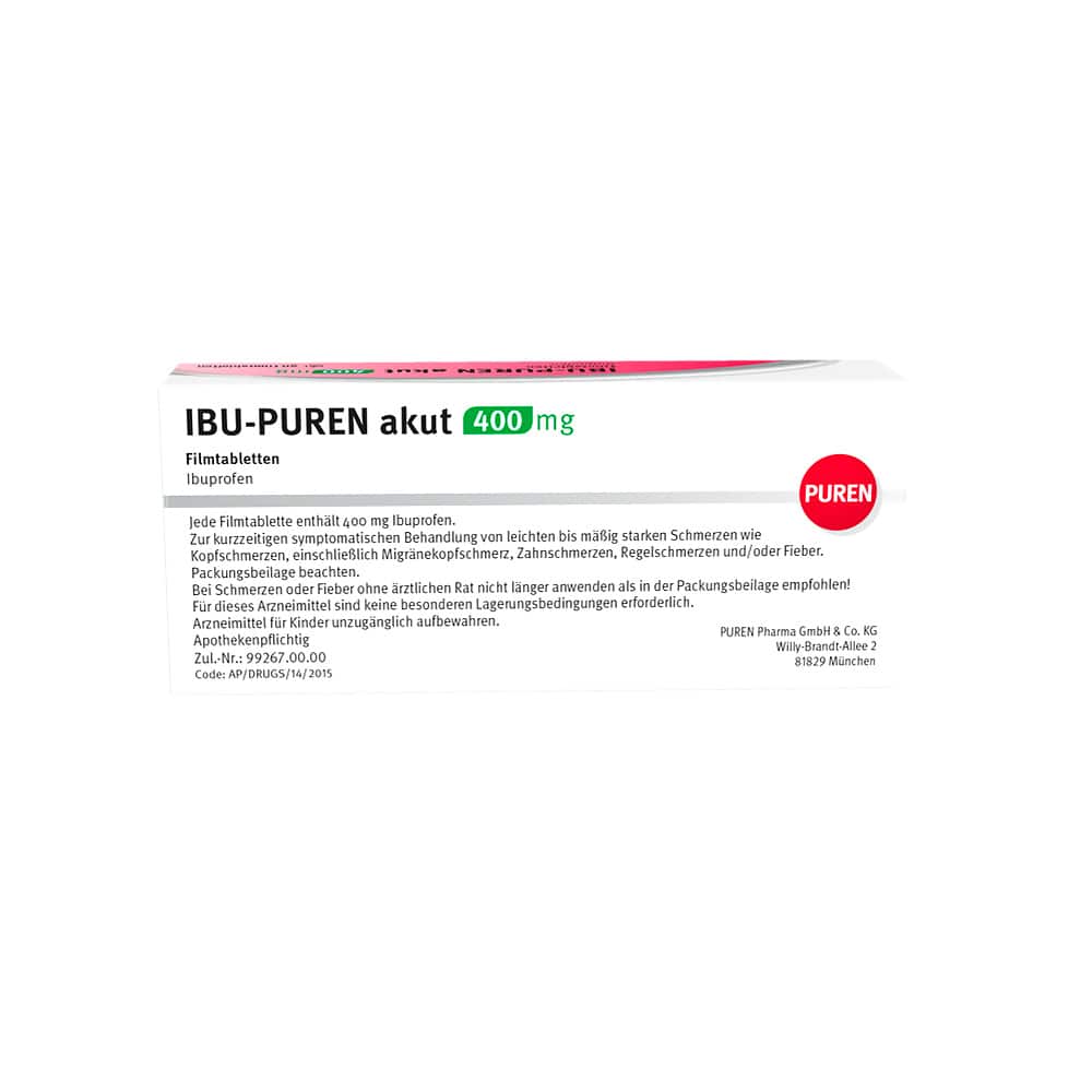 IBU-PUREN akut 400mg  20 St Filmtabletten