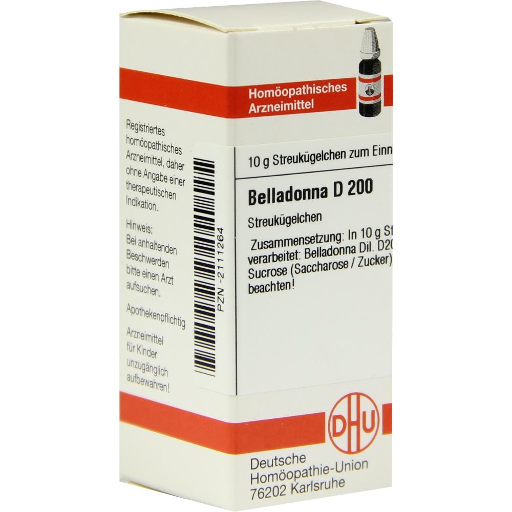 BELLADONNA D 200 Globuli 10 g Globuli