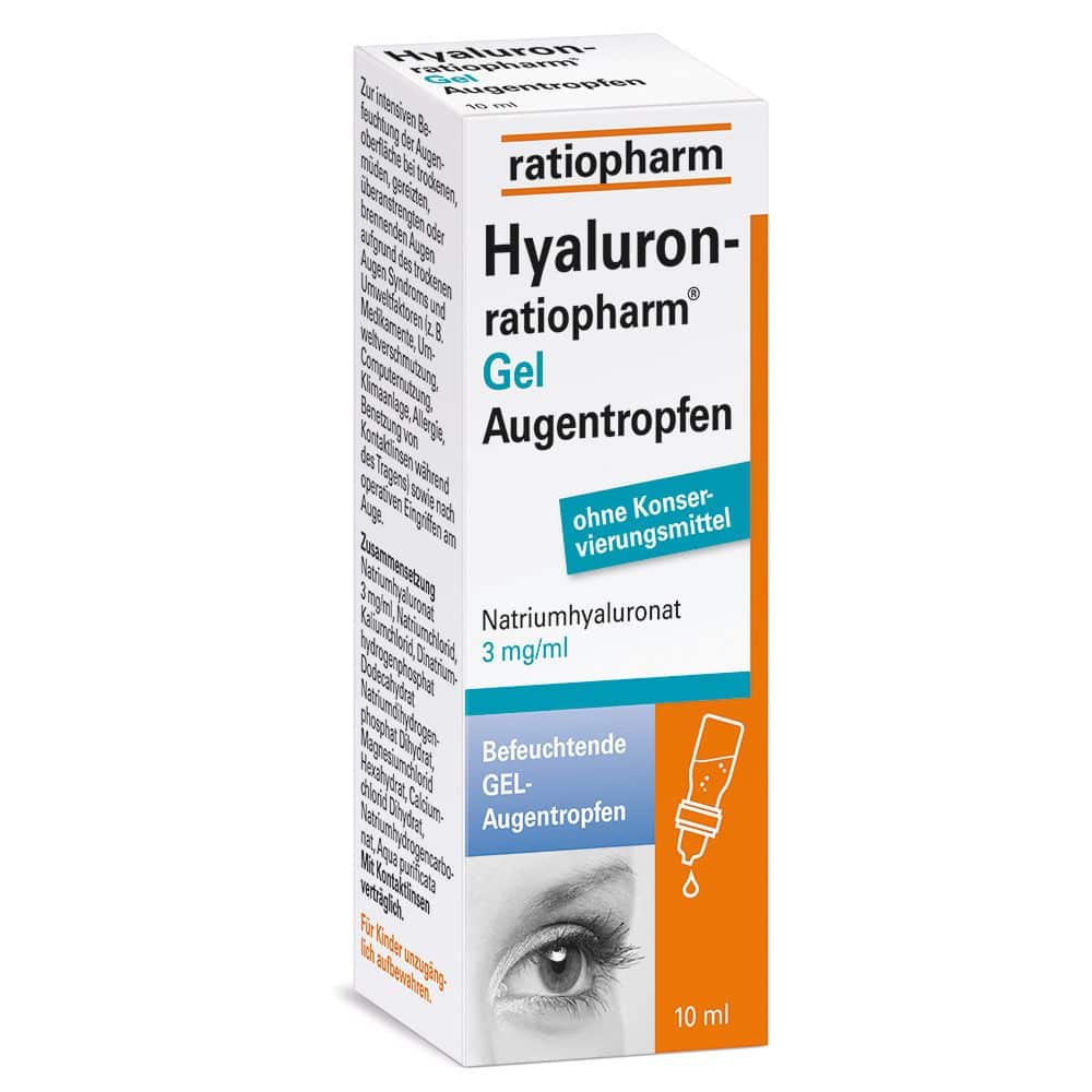 Hyaluron ratiopharm Gel Augentropfen 10 ml Augentropfen