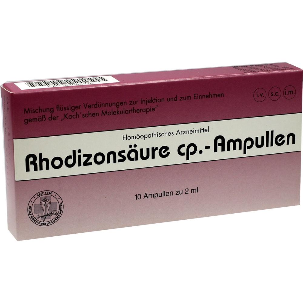 RHODIZONSÄURE cp.Ampullen Injektionslösung 10X2 ml Injektionslösung