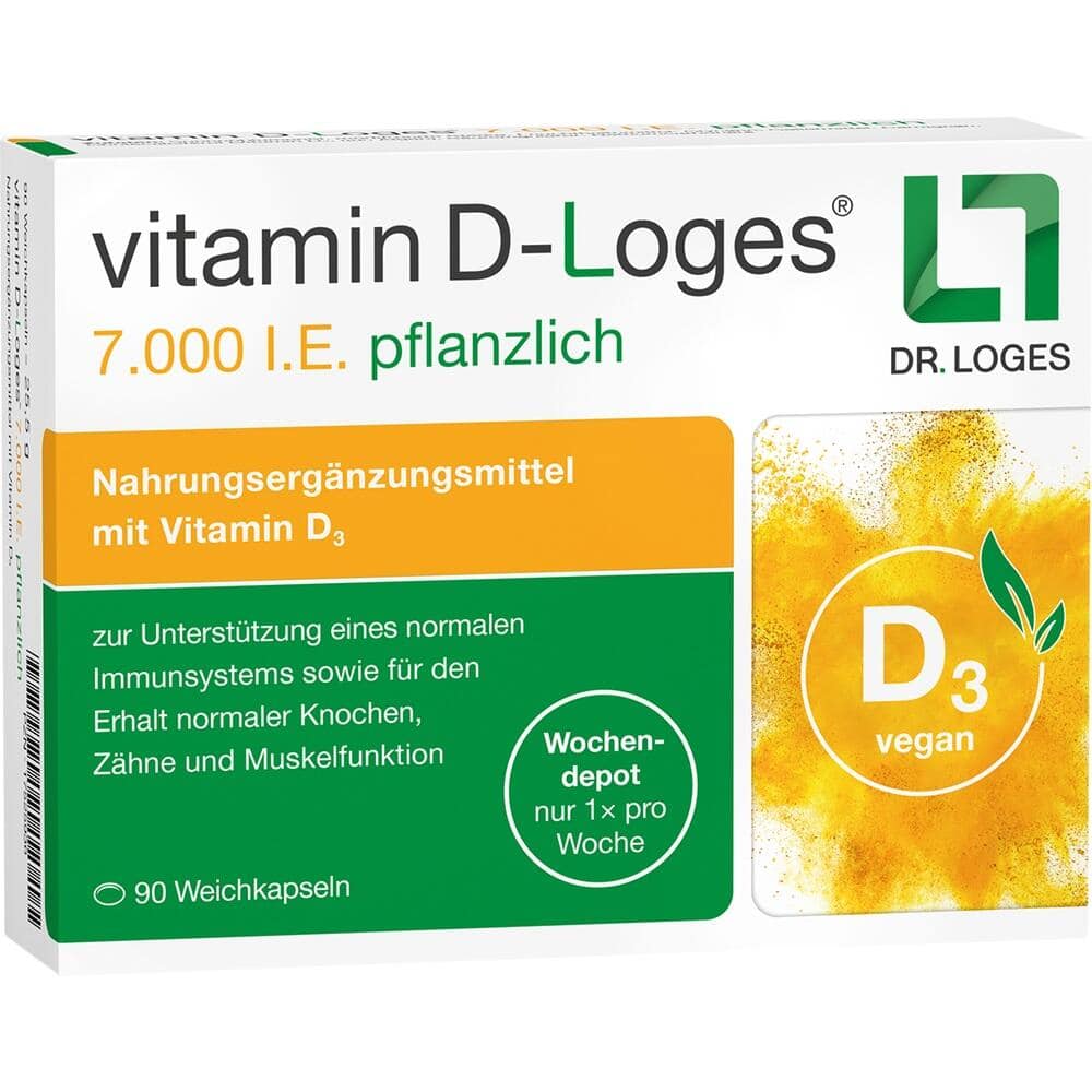 vitamin D-Loges 7.000 I.E pflanzlich 90 St Weichkapseln