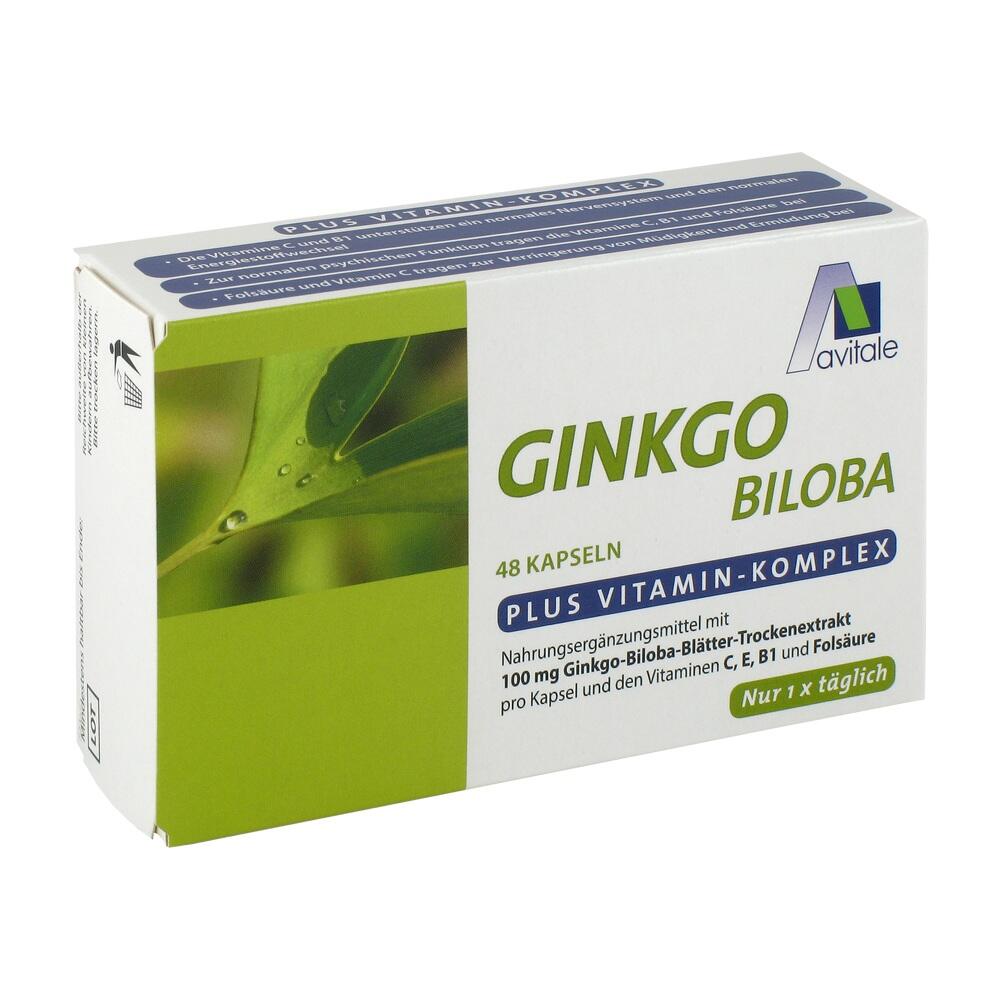 Avitale GINKGO 100 mg Kapseln+B1+C+E 48 St Kapseln