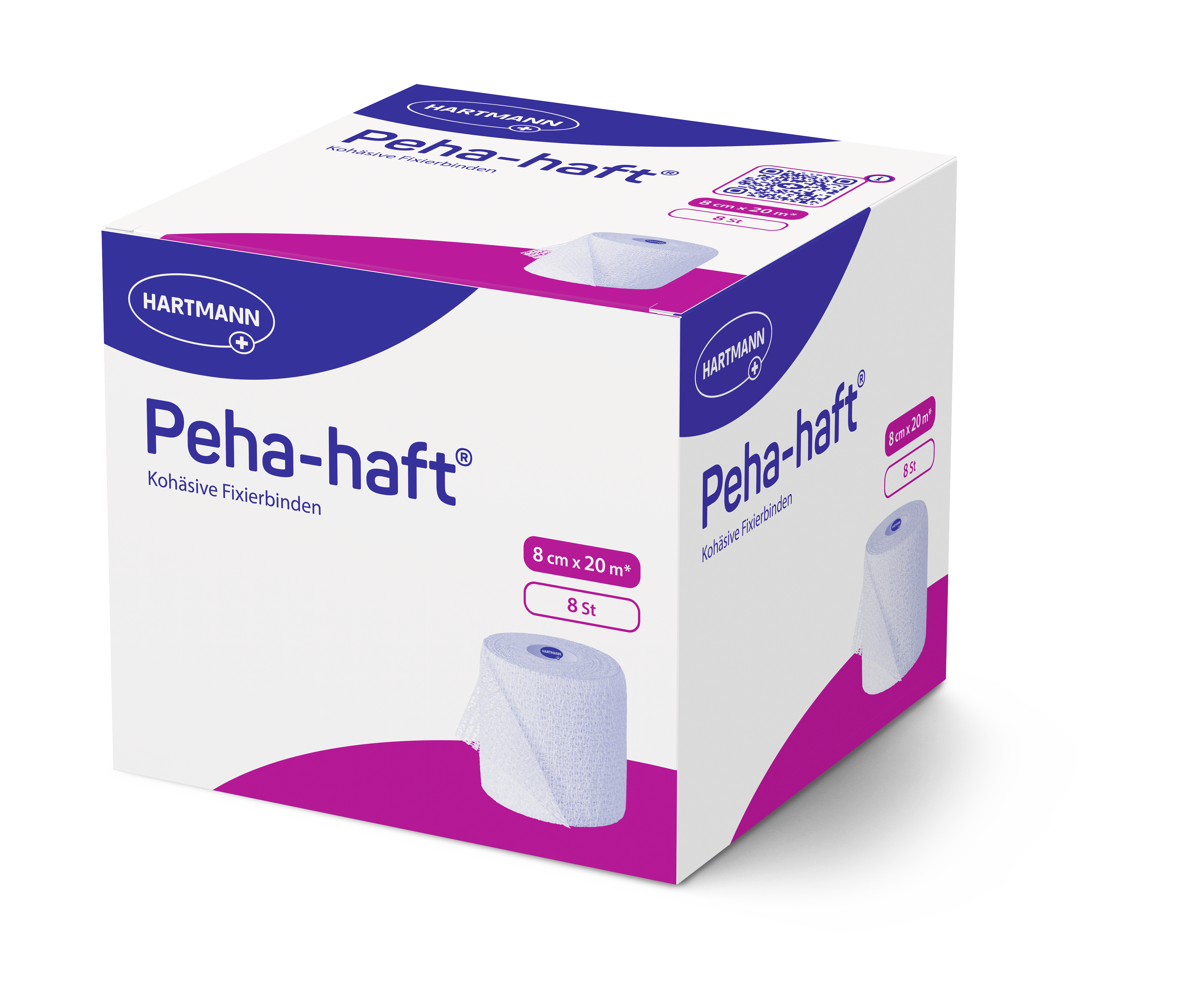 PEHA-HAFT Fixierbinde latexfrei 8 cmx20 m 8 St Binden