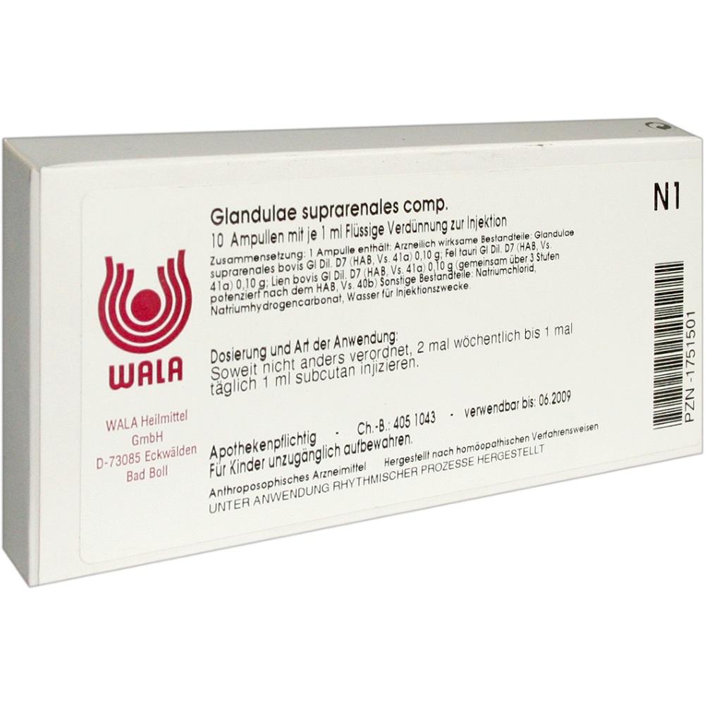 Glandulae suprarenales comp. 10X1 ml Ampullen