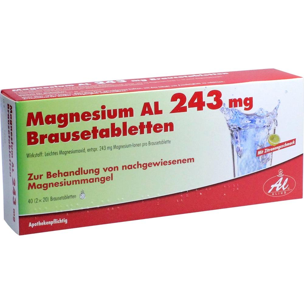 Magnesium AL 243 mg Brausetabletten bei Magnesiummangel und dadurch verursachten Wadenkrämpfe