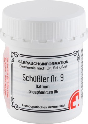 SCHÜSSLER Nr.9 Natrium phosphoricum D 6 Tabletten 400 St Tabletten