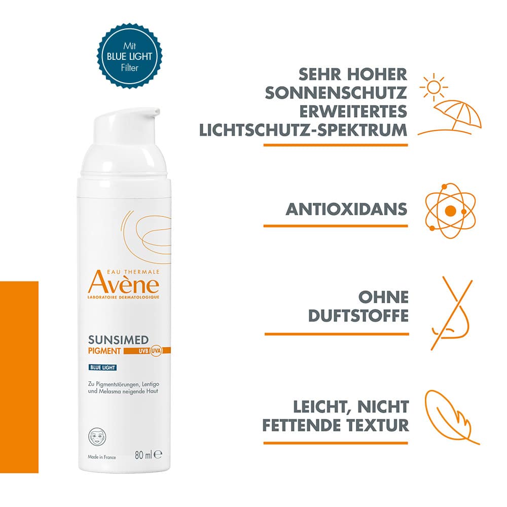 Avène SUNSIMED PIGMENT BLUE LIGHT 80 ml Emulsion