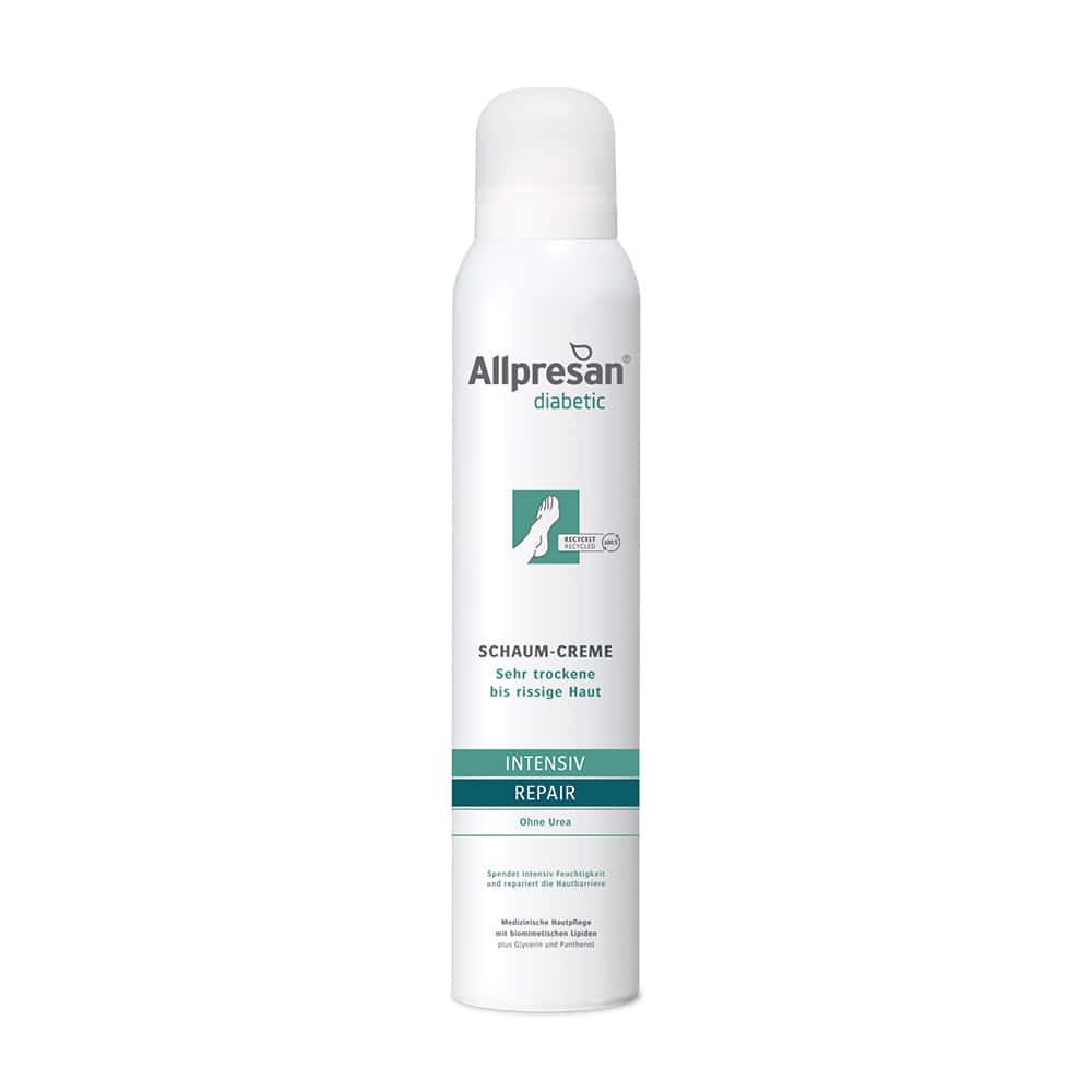 Allpresan diabetic INTENSIV REPAIR Ohne Urea Schaum-Creme 200 ml Schaum