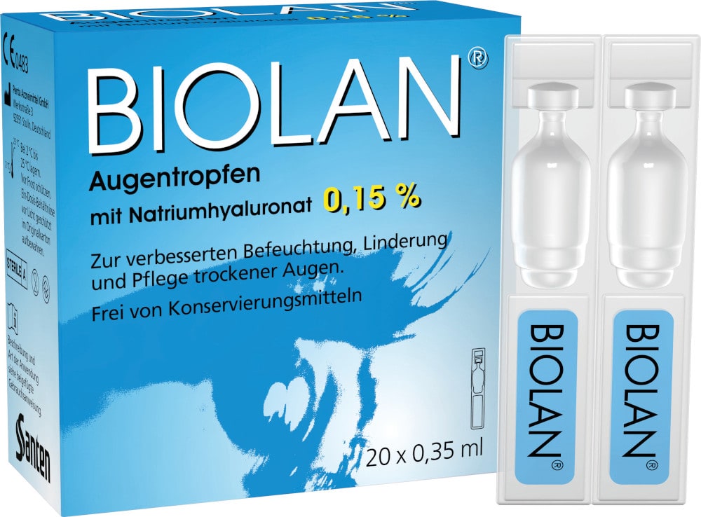 BIOLAN Augentropfen Einzeldosispipetten 20X0.35 ml Einzeldosispipetten