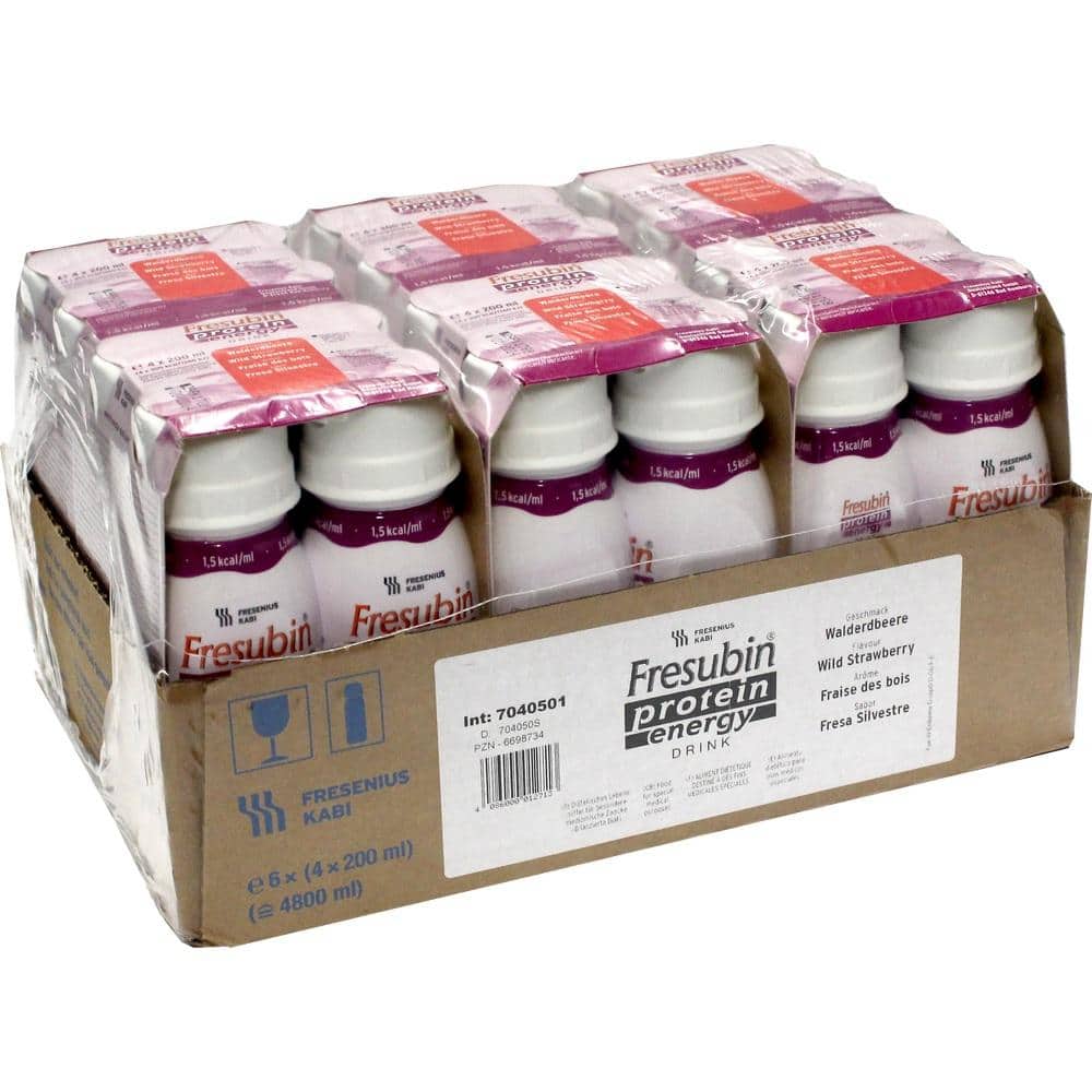 Fresubin Protein Energy DRINK Trinknahrung Walderdbeere 6X4X200 ml Lösung