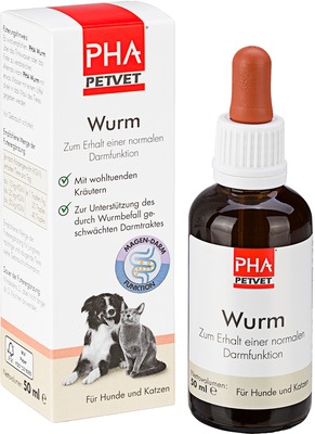 PHA Wurm für Hunde und Katzen 50 ml Tropfen