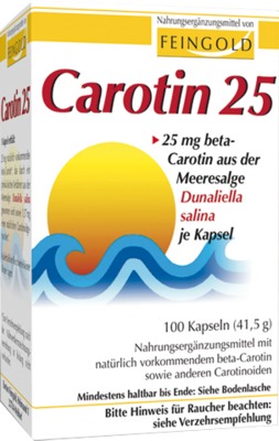 CAROTIN 25 Feingold Kapseln 100 St Kapseln