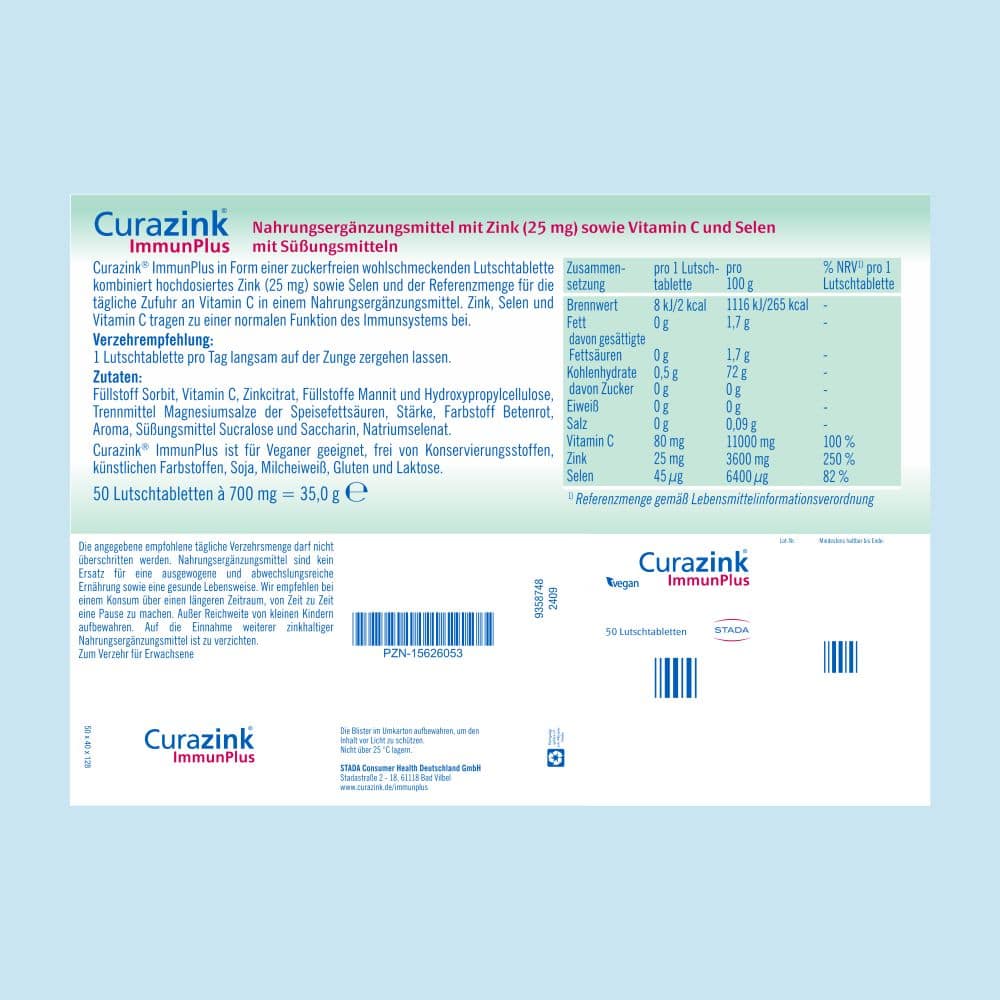 Curazink ImmunPlus 50 St Lutschtabletten