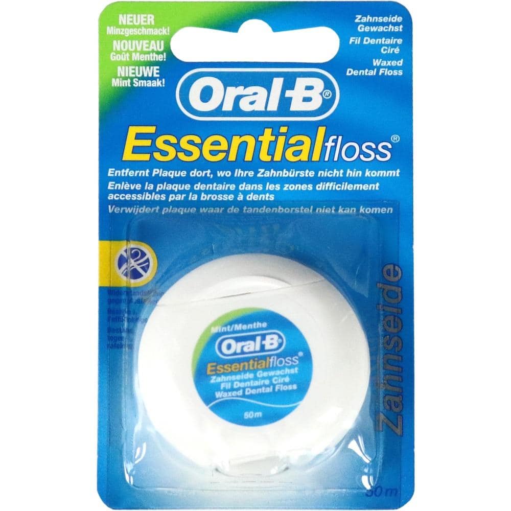 ORAL B Essential floss Zahnseide gewachst mint 50 m 1 Packung