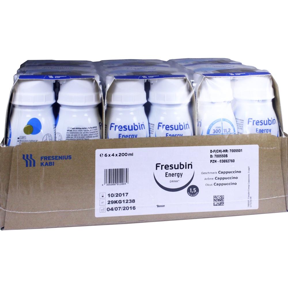 Fresubin Energy Trinknahrung Cappuccino 6X4X200 ml Lösung