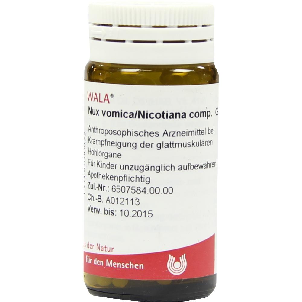 Nux vomica/Nicotiana comp. Globuli 20 g Globuli