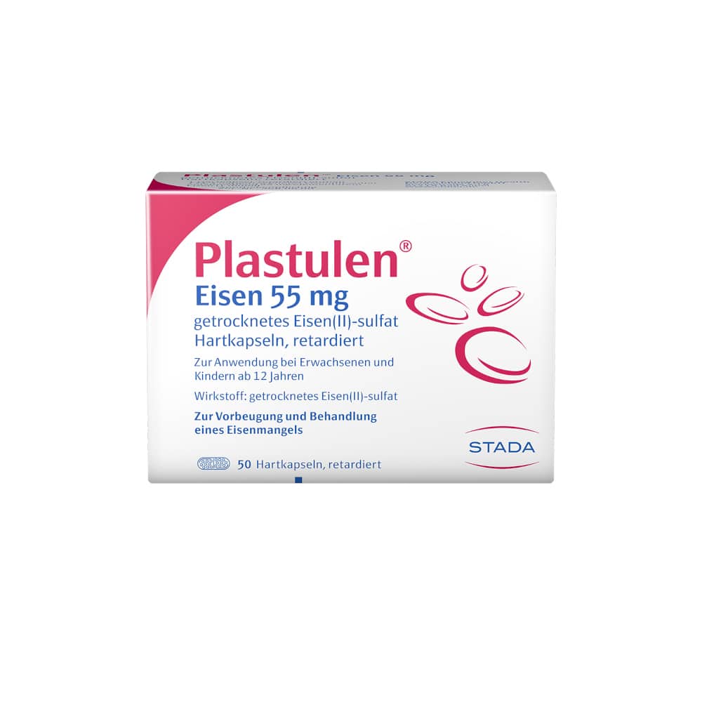Plastulen Eisen 55mg 50 St Retard-Kapseln