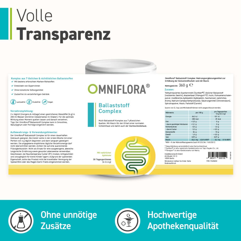 OMNIFLORA Ballaststoff Complex 360 g Pulver