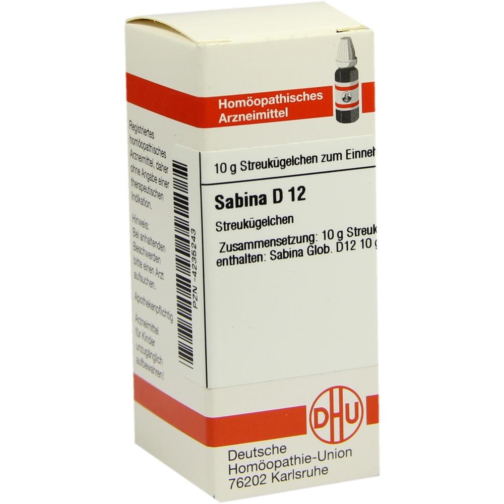 SABINA D 12 Globuli 10 g Globuli