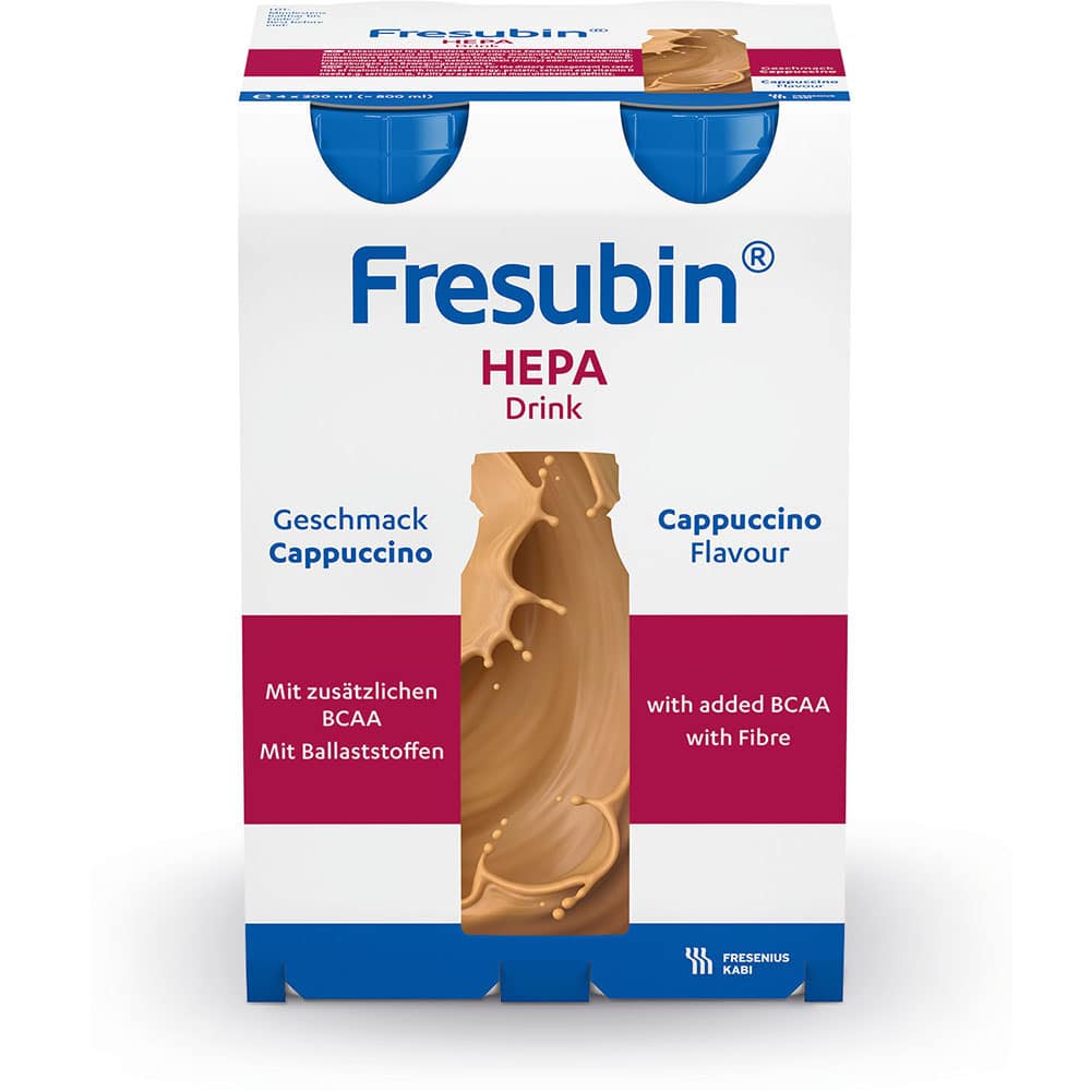 Fresubin hepa Trinknahrung Cappuccino 4X200 ml Lösung