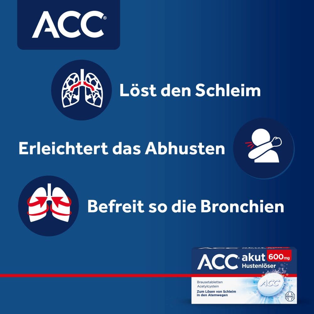 ACC akut 600mg Hustenlöser 40 St Brausetabletten