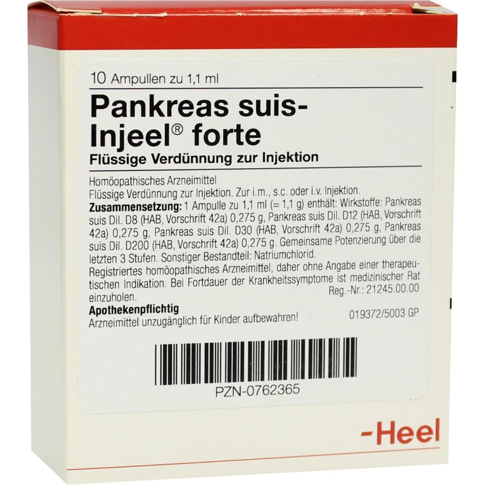 PANKREAS SUIS Injeel forte Ampullen 10 St Ampullen