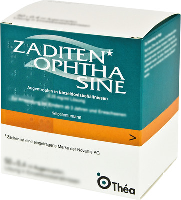 ZADITEN ophtha sine 0,25mg/ml 50 St Einzeldosispipetten