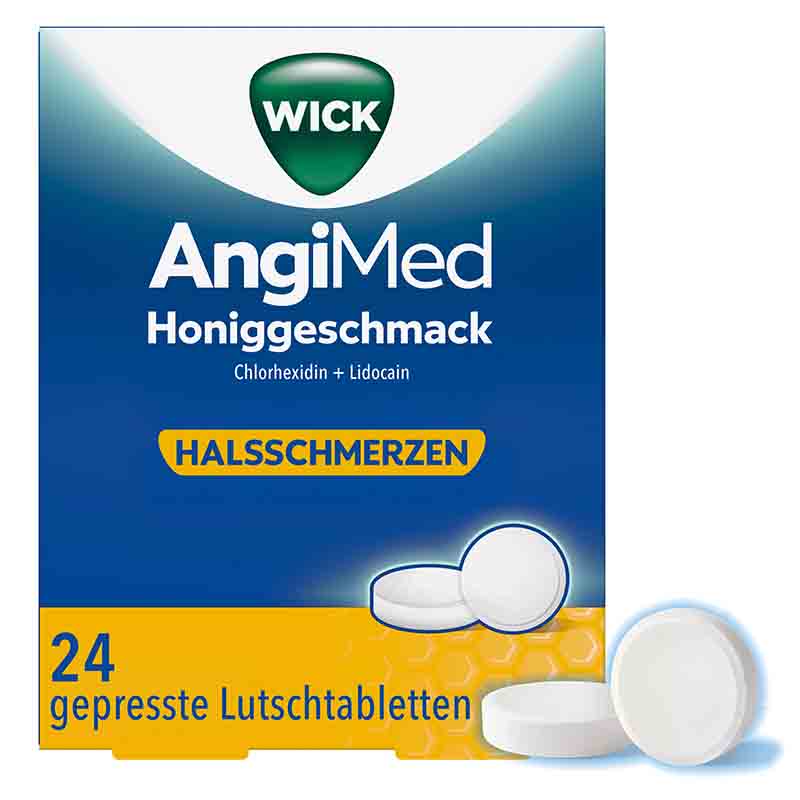 WICK AngiMed Honiggeschmack 24 St Lutschtabletten