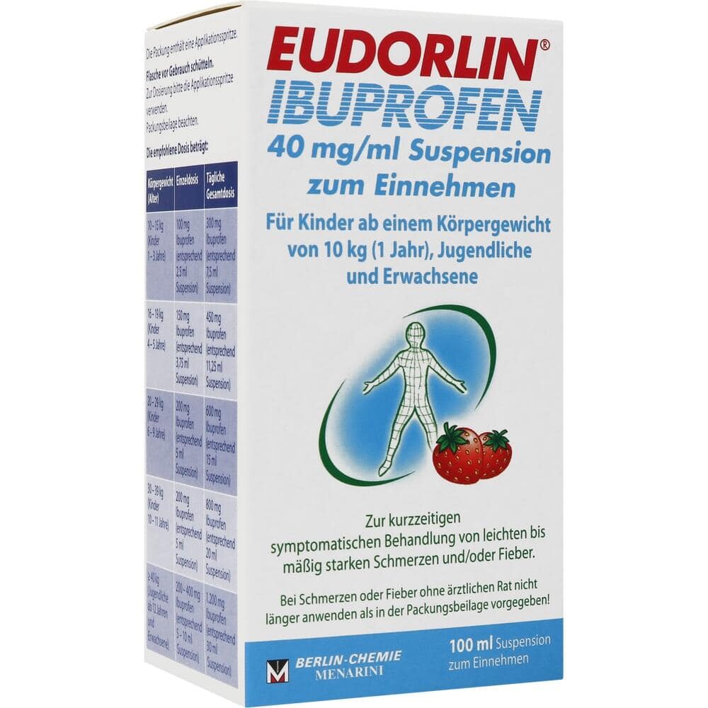 EUDORLIN IBUPROFEN 40 mg/ml 100 ml Suspension zum Einnehmen