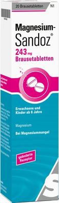 MAGNESIUM SANDOZ 243 mg  20 St Brausetabletten