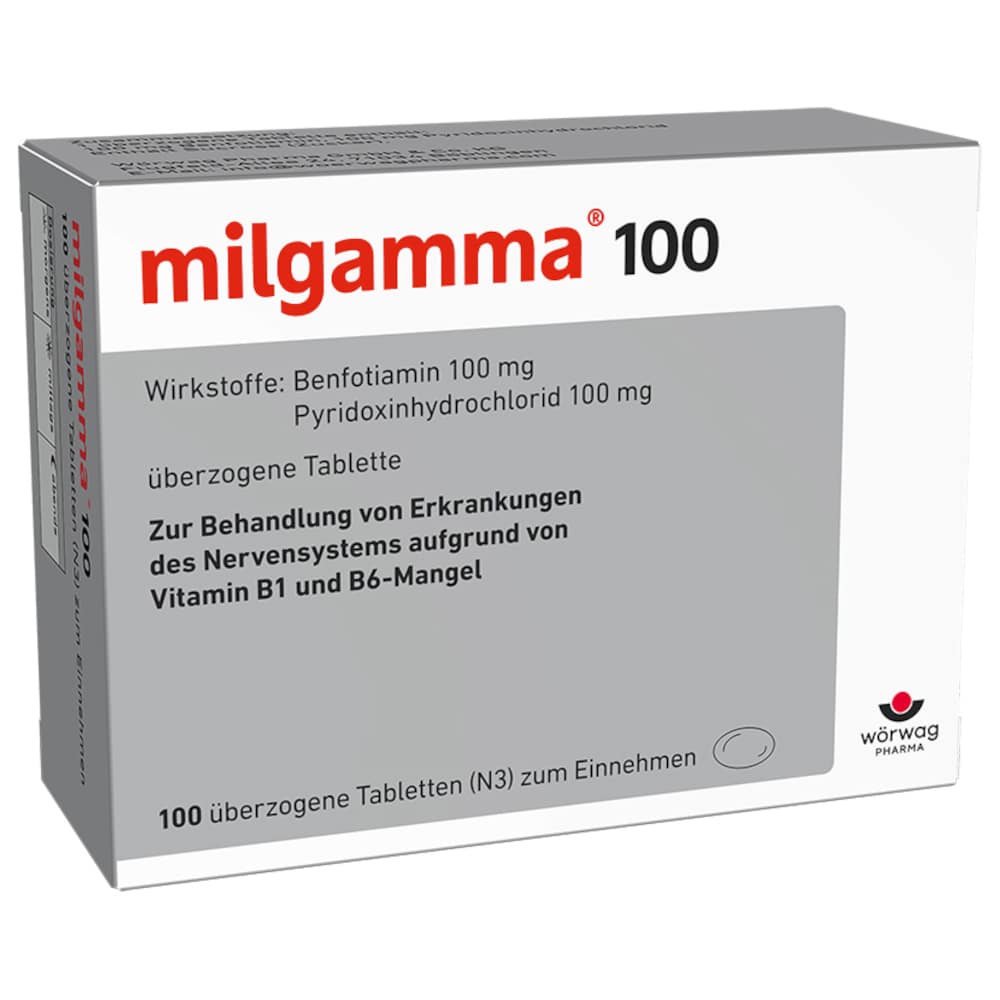 milgamma 100  100 St Überzogene Tabletten