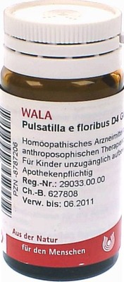 Pulsatilla e floribus D4 Globuli 20 g Globuli