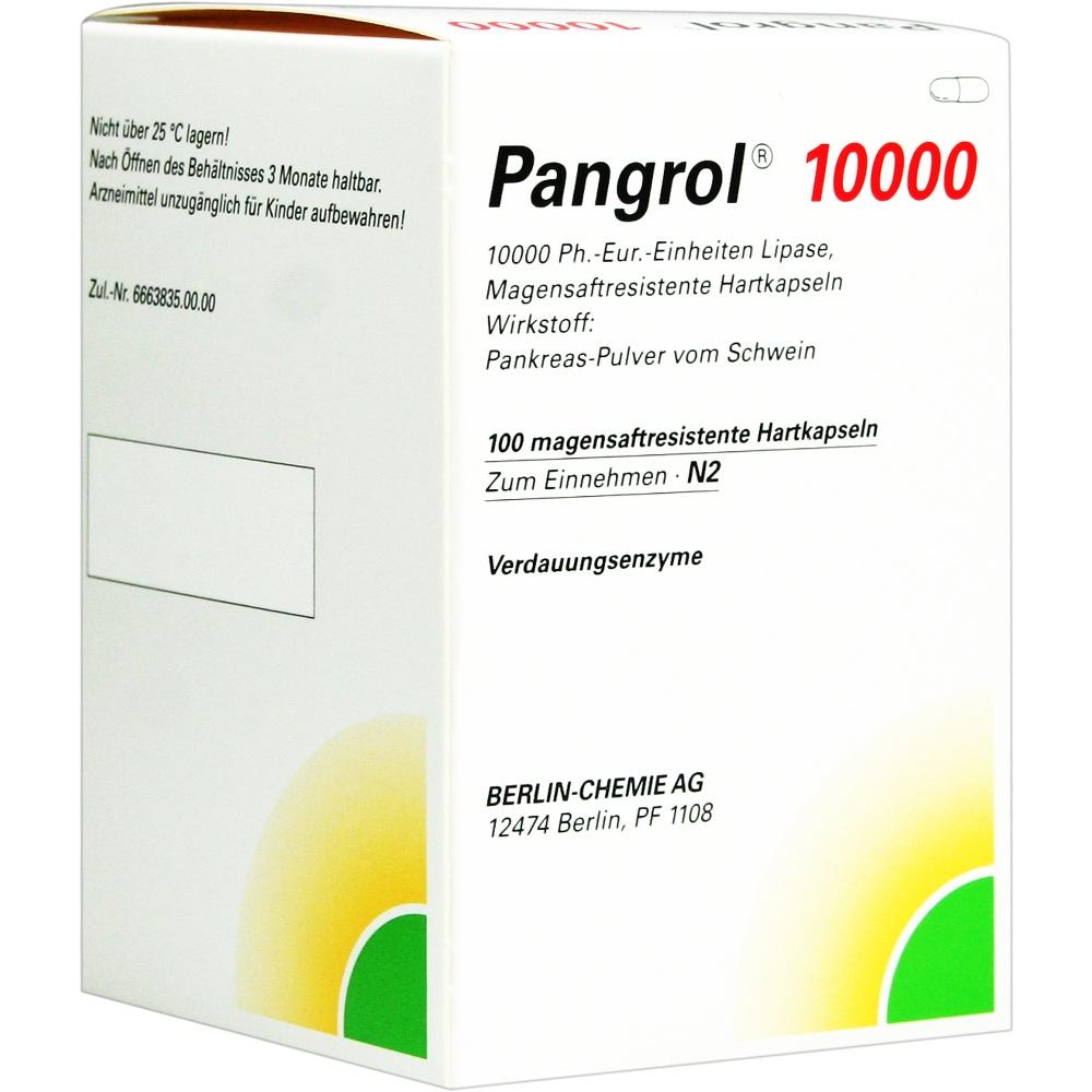 Pangrol 10000 100 St Hartkapseln mit magensaftresistent überzogenen Pellets