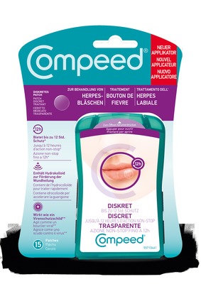 Compeed HERPES Patches DISCRET mit APPLIKATOR 15 St Pflaster