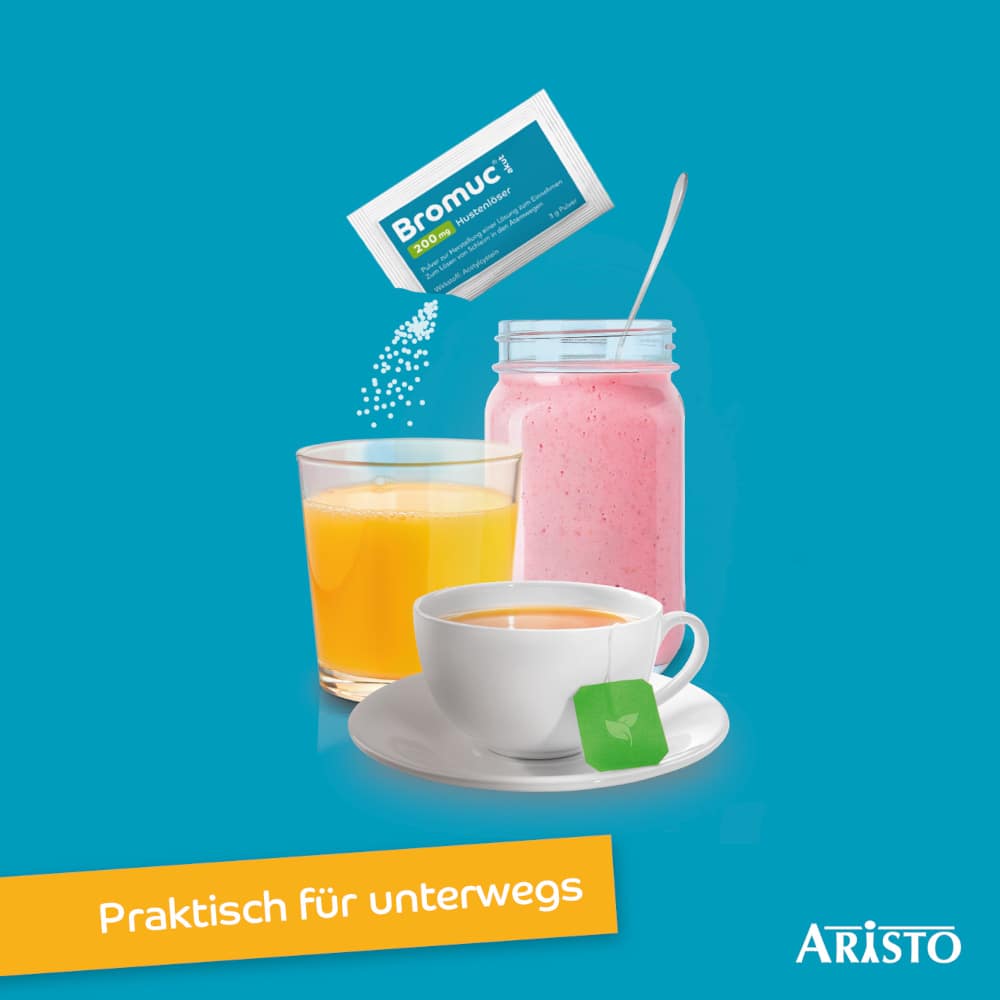 Bromuc akut 200mg Hustenlöser 20 St Pulver zur Herstellung einer Lösung zum Einnehmen