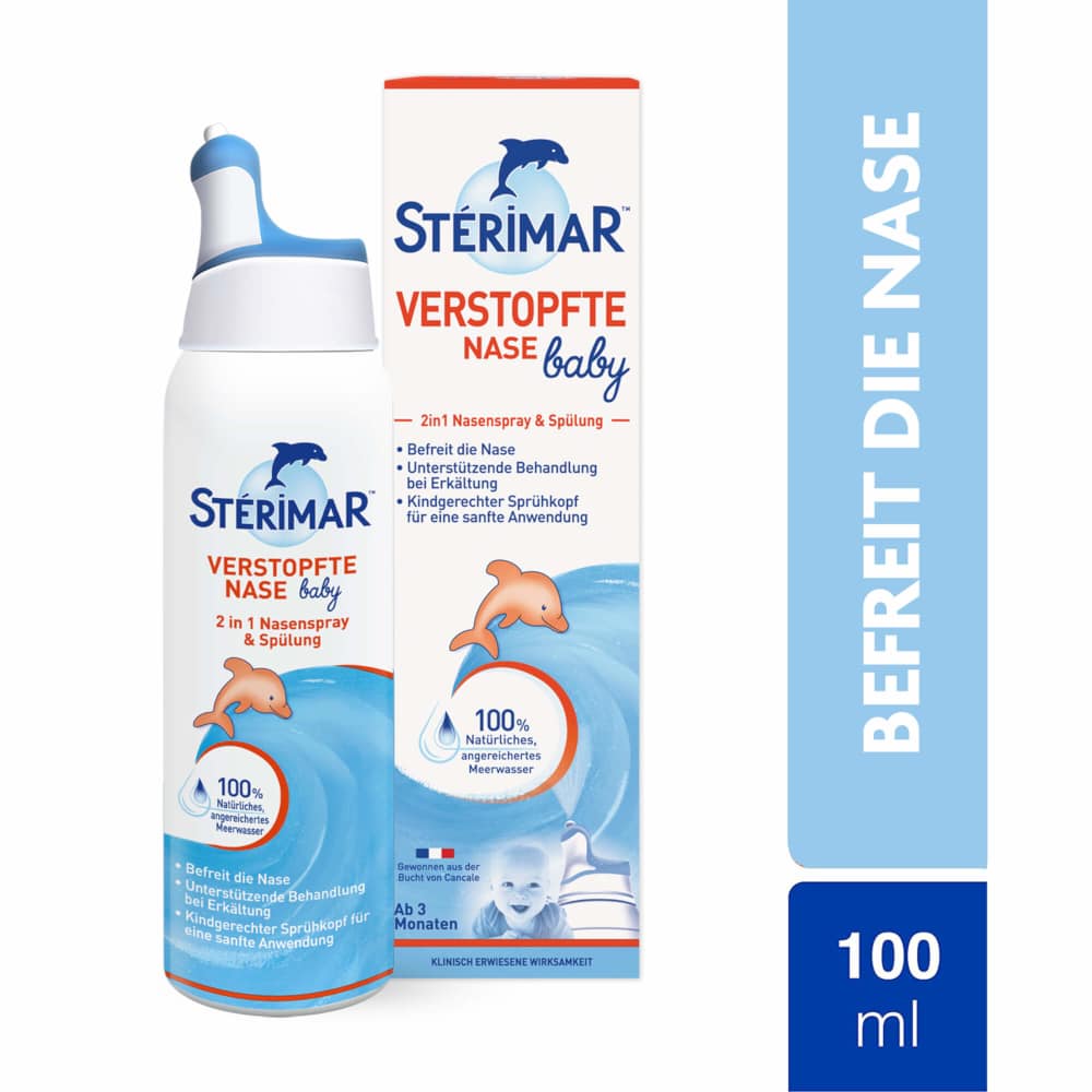 Stérimar Verstopfte Baby Nase 2in1 Nasenspray & Spülung 100 ml Nasenspray