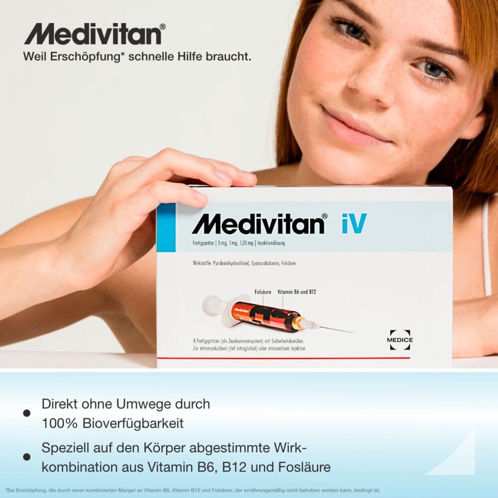 Medivitan iV Fertigspritzen bei Vitamin B-Mangel 8 St Fertigspritzen