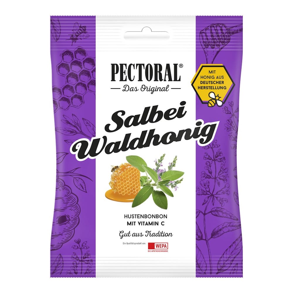 PECTORAL Salbei Waldhonig Bonbons 72 g Bonbons
