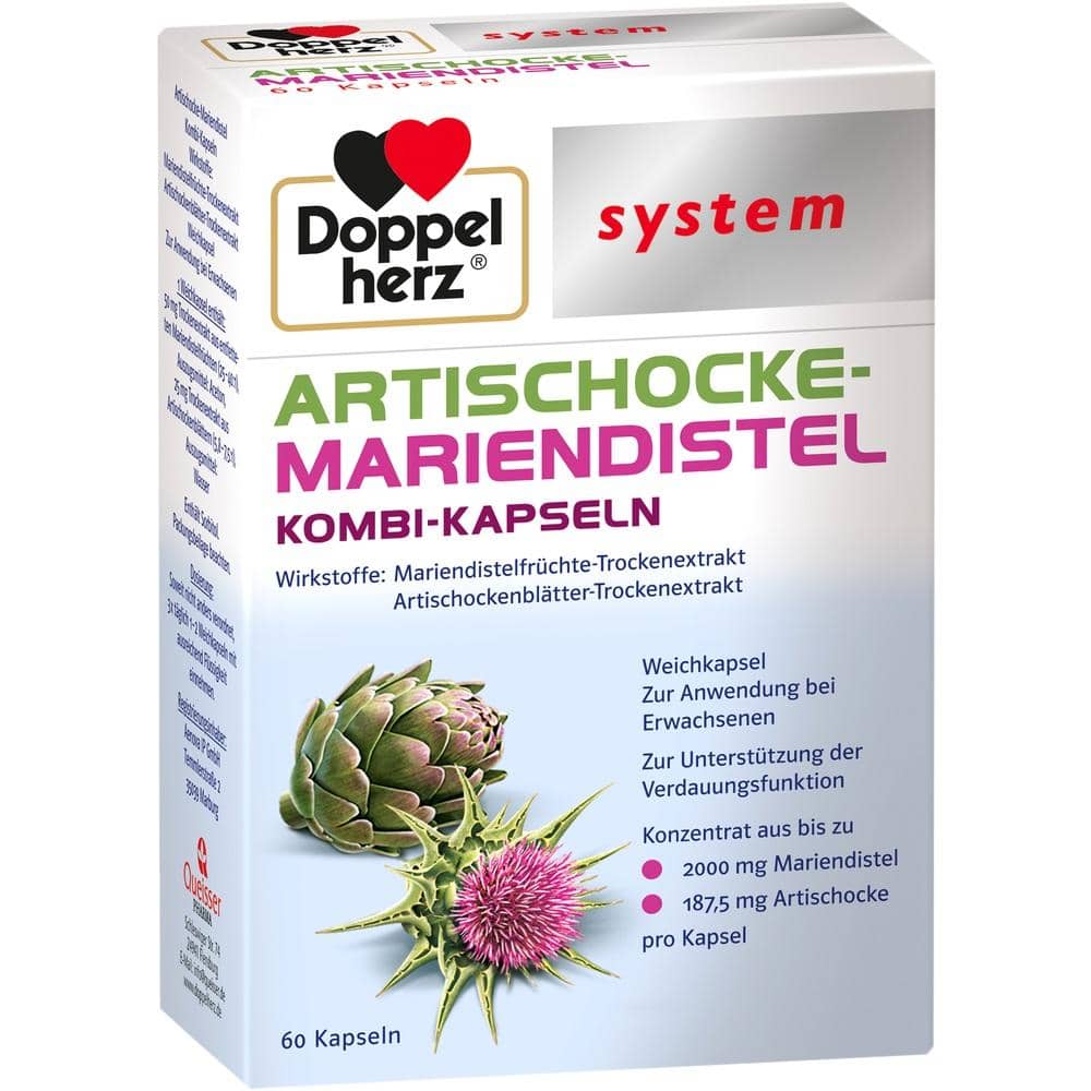 Doppelherz system ARTISCHOCKE-MARIENDISTEL  60 St Weichkapseln