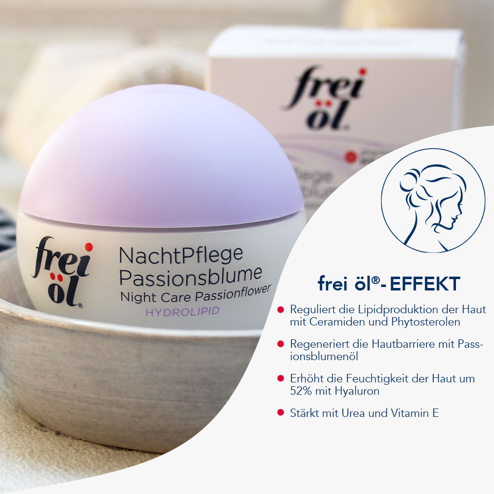 frei öl HYDROLIPID NachtPflege Passionsblume 50 ml Nachtcreme