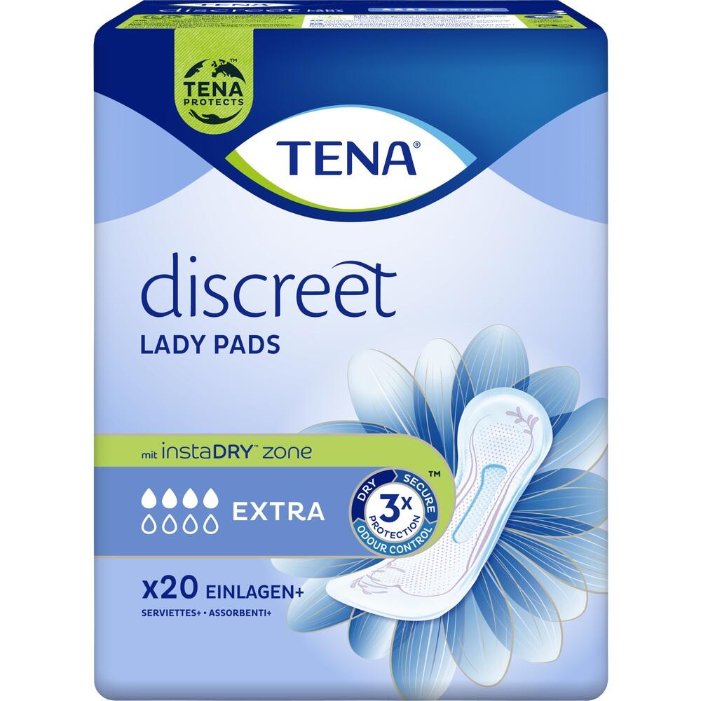 TENA Lady Discreet Extra Inkontinenz Einlagen 20 St Binden