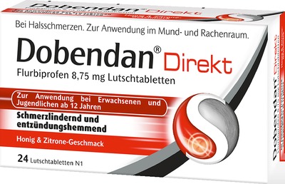 Dobendan Direkt - bei Halsschmerzen 24 St Lutschtabletten