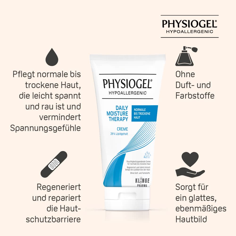 PHYSIOGEL DAILY MOISTURE THERAPY CREME normale bis trockene Haut 200 ml Creme