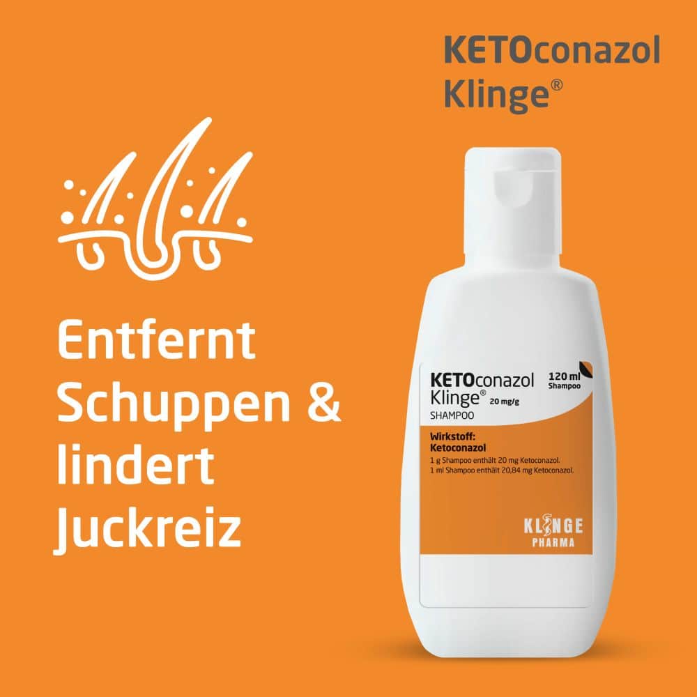 KETOconazol Klinge 20 mg/g 120 ml Shampoo