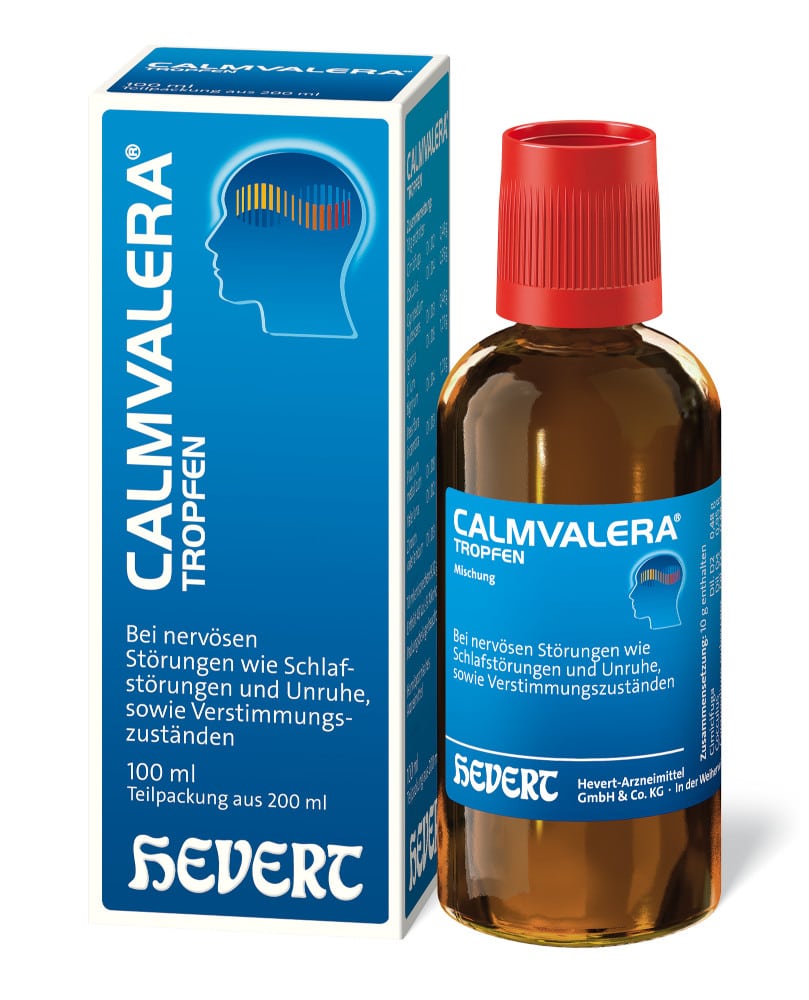 CALMVALERA TROPFEN HEVERT - Bei nervöser Unruhe und Schlafstörungen 200 ml Tropfen