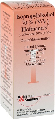 ISOPROPYLALKOHOL 70% V/V Hofmann's 100 ml Lösung