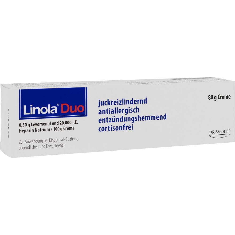 Linola Duo - Cortisonfreie Creme gegen Juckreiz 80 g Creme