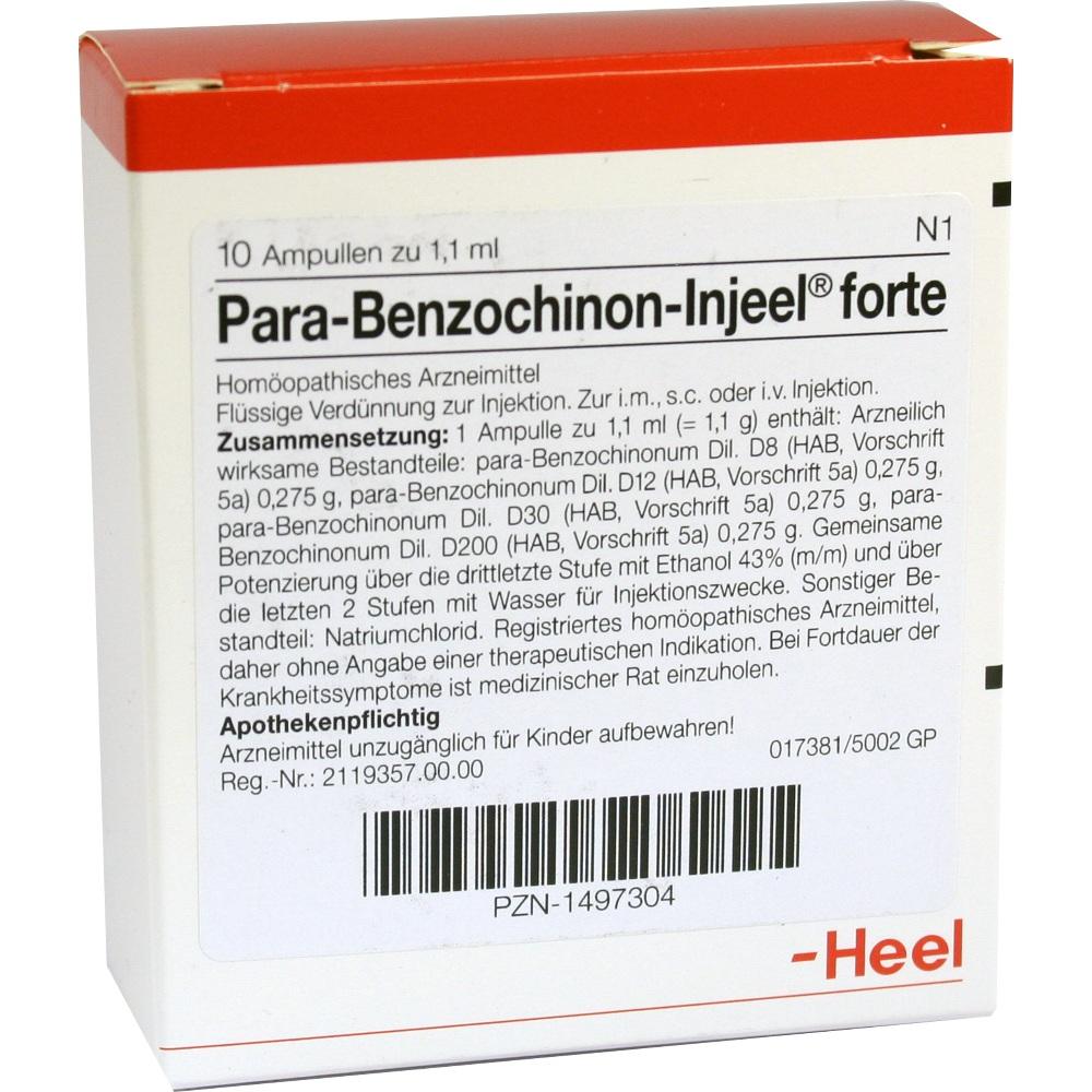 PARA BENZOCHINON Injeel forte Ampullen 10 St Ampullen