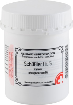SCHÜSSLER Nr.5 Kalium phosphoricum D 6 Tabletten 1000 St Tabletten